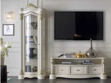 REGINA - Solid wood display cabinet by Guerra Vanni - view 2